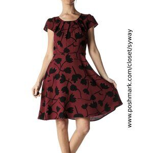 LOFT Pleated A-Line Dress
